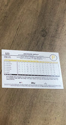 Jackson Wolf 2024 Topps 523 back