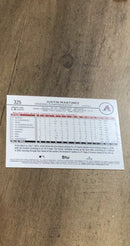Justin Martinez 2024 Topps 325 back
