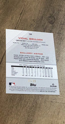 Vidal Brujan 2022 Topps Gallery Green Pattern 164 trading card image rear