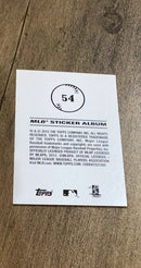 Southpaw 2012 Topps Stickers 54 trading card image rear