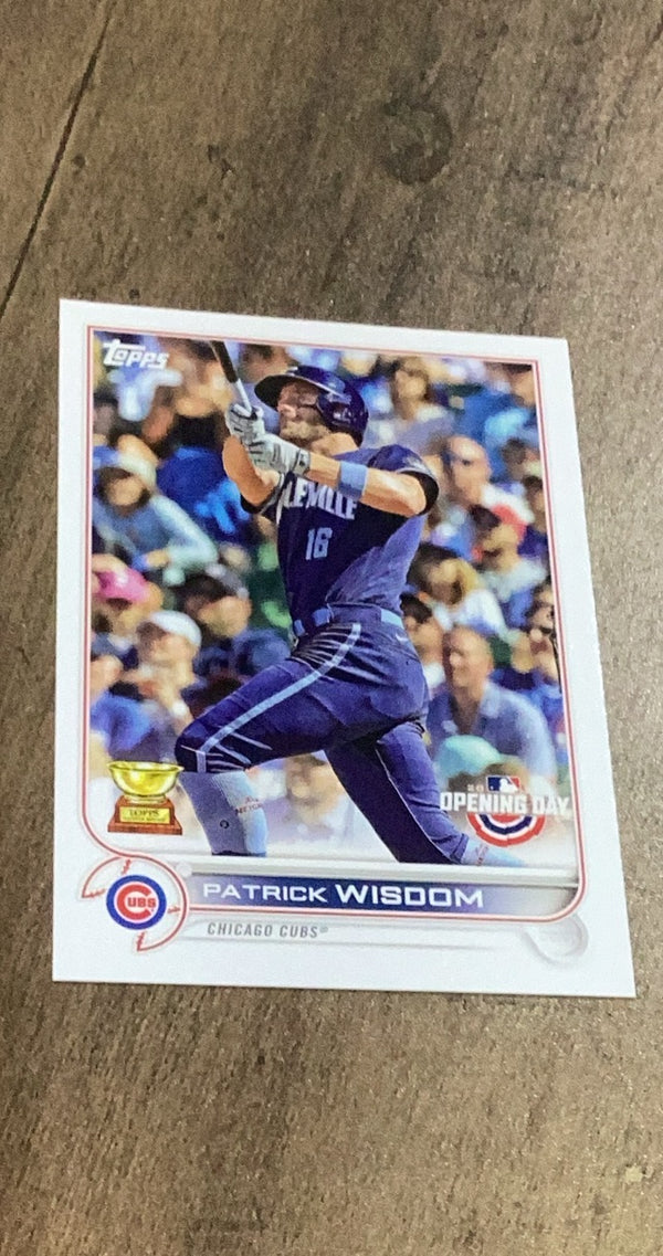 Patrick Wisdom 2022 Topps Opening Day 131 trading card image front