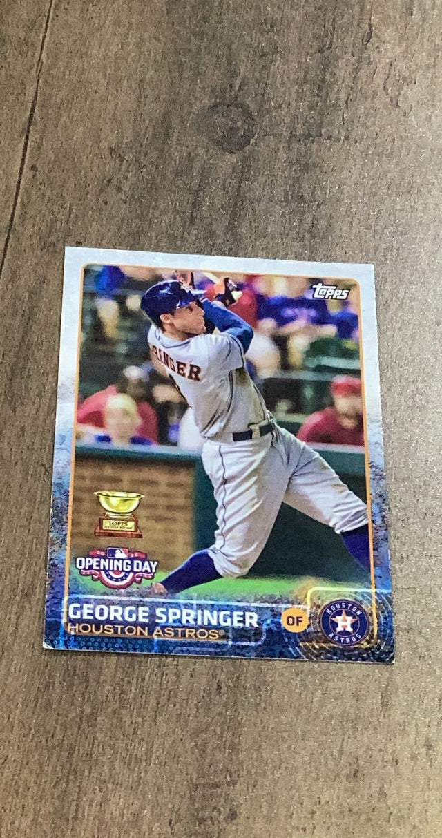 George Springer 2015 Topps Opening Day 27 trading card image front