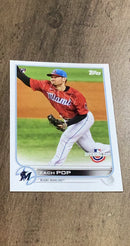 Zach Pop 2022 Topps Opening Day 204 trading card image front