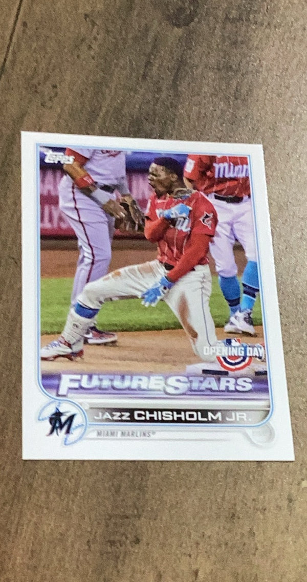Jazz Chisholm Jr. 2022 Topps Opening Day 62 trading card image front