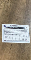 Wander Franco 2022 Topps Opening Day 208 trading card image rear