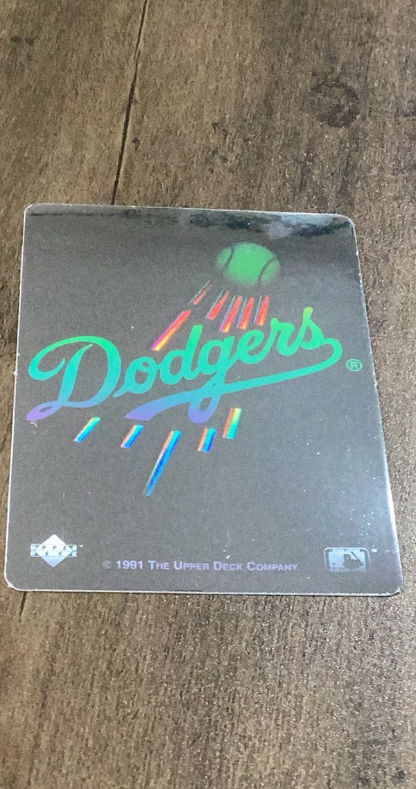 Los Angeles Dodgers 1991 Upper Deck Team Logo Holograms trading card image front