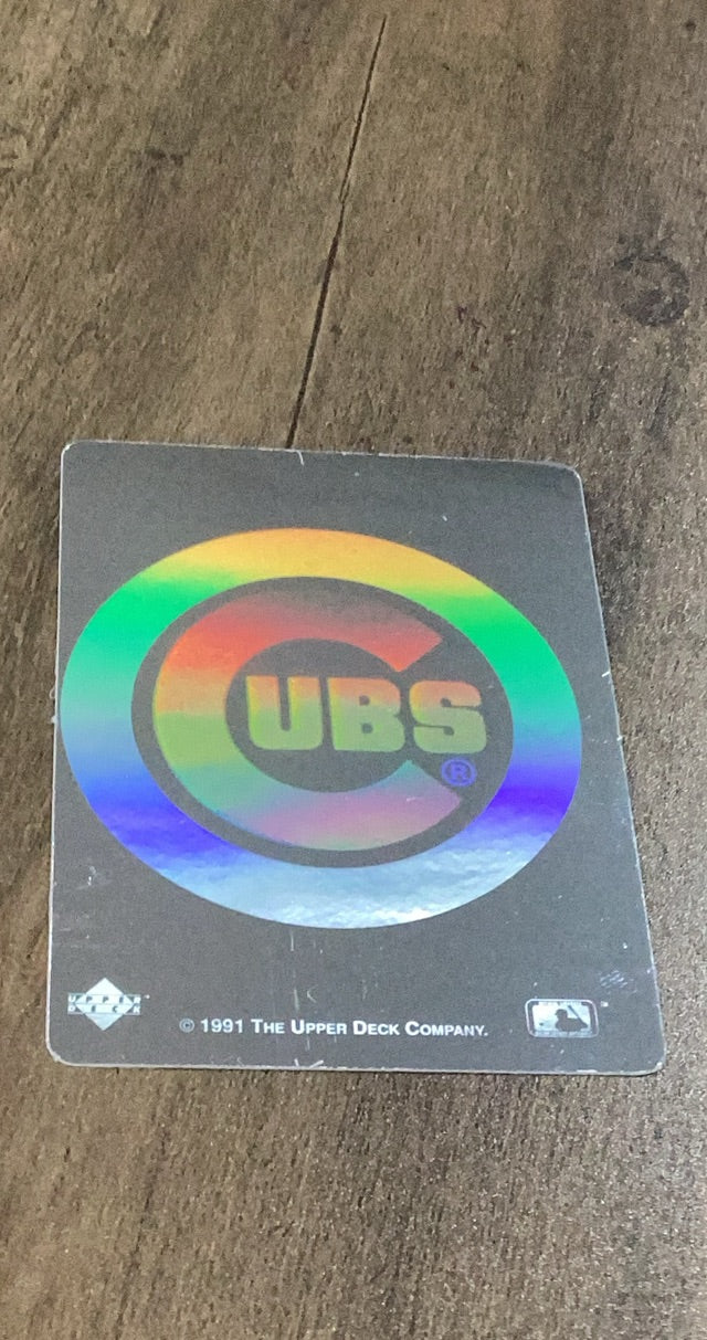 Chicago Cubs 1991 Upper Deck Team Logo Holograms trading card image front