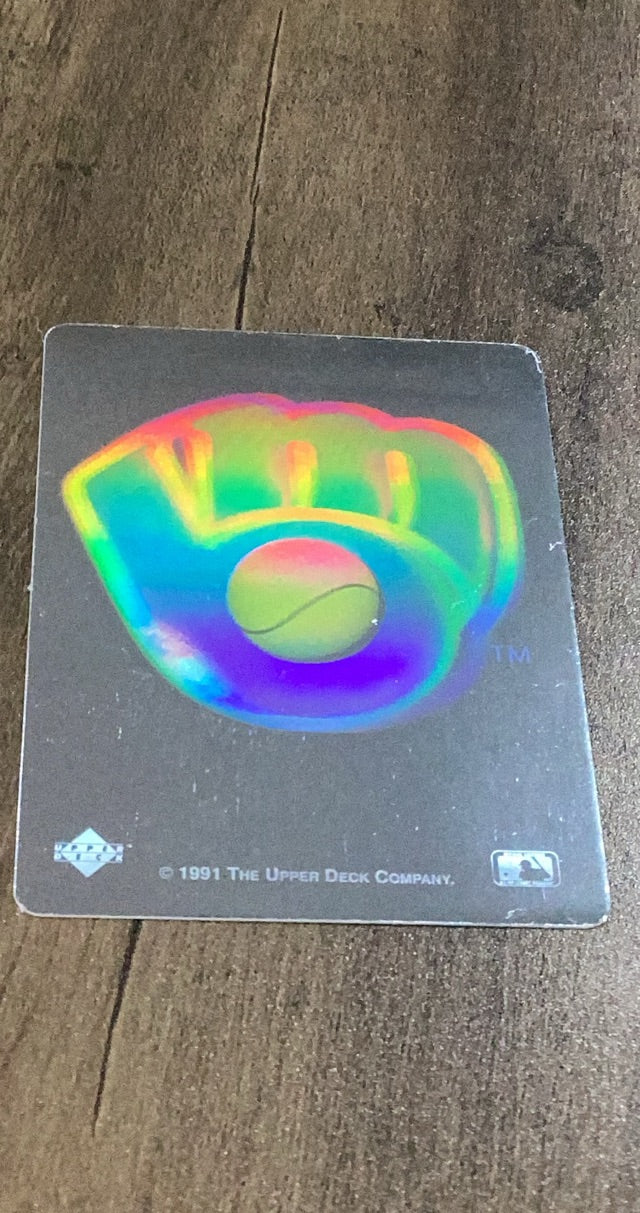 Milwaukee Brewers 1991 Upper Deck Team Logo Holograms trading card image front