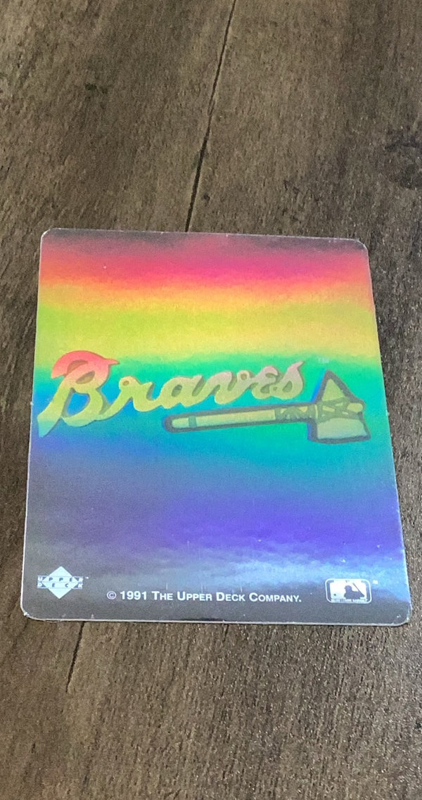 Atlanta Braves 1991 Upper Deck Team Logo Holograms trading card image front