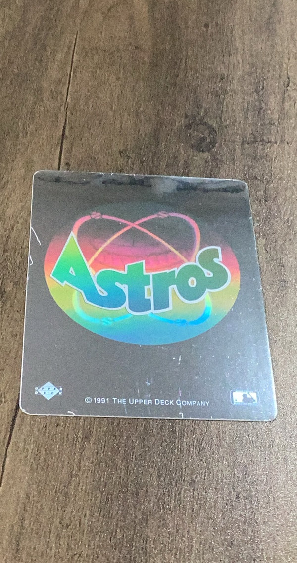 Houston Astros 1991 Upper Deck Team Logo Holograms trading card image front