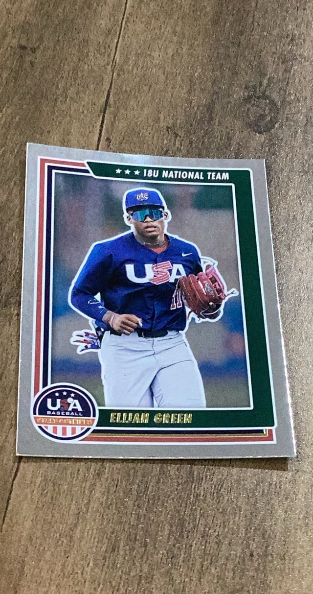 Elijah Green 2022 Panini Stars & Stripes Longevity 55 trading card image front
