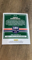 Louis Rodriguez 2022 Panini Stars & Stripes 65 trading card image rear