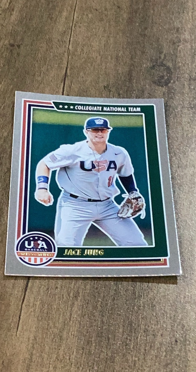 Jace Jung 2022 Panini Stars & Stripes 16 trading card image front