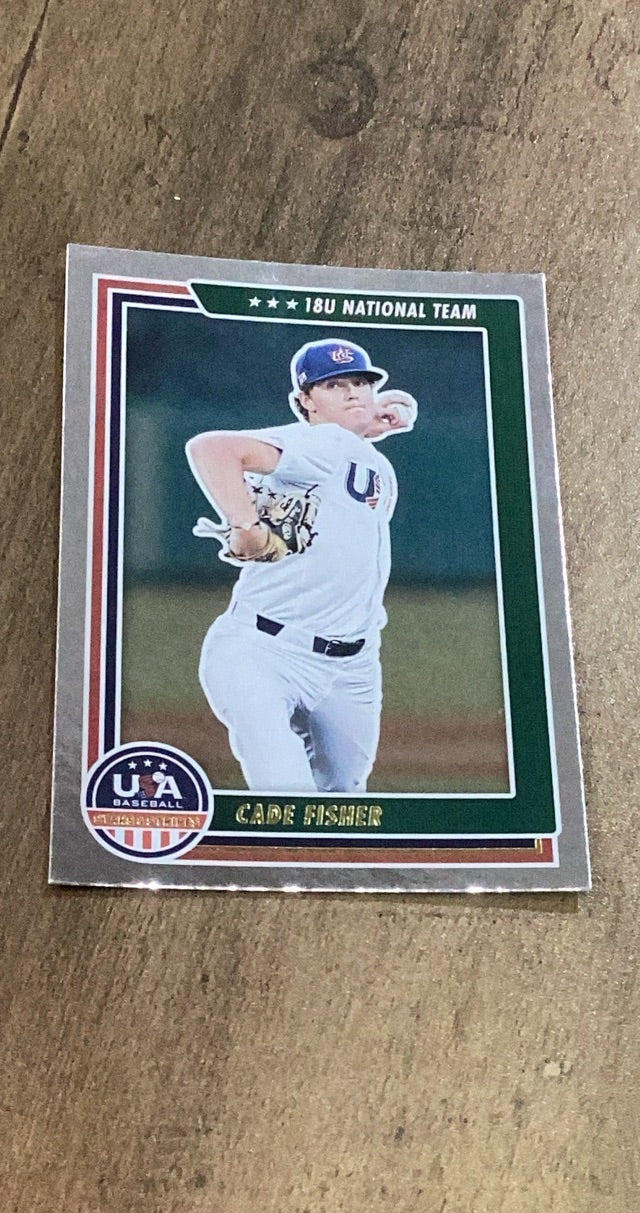Cade Fisher 2022 Panini Stars & Stripes 54 trading card image front