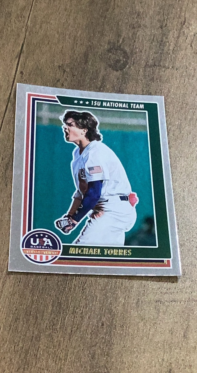 Michael Torres 2022 Panini Stars & Stripes Longevity 86 trading card image front