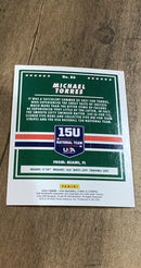 Michael Torres 2022 Panini Stars & Stripes Longevity 86 trading card image rear