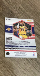 LeBron James 2020-21 Panini Mosaic 247 trading card image rear