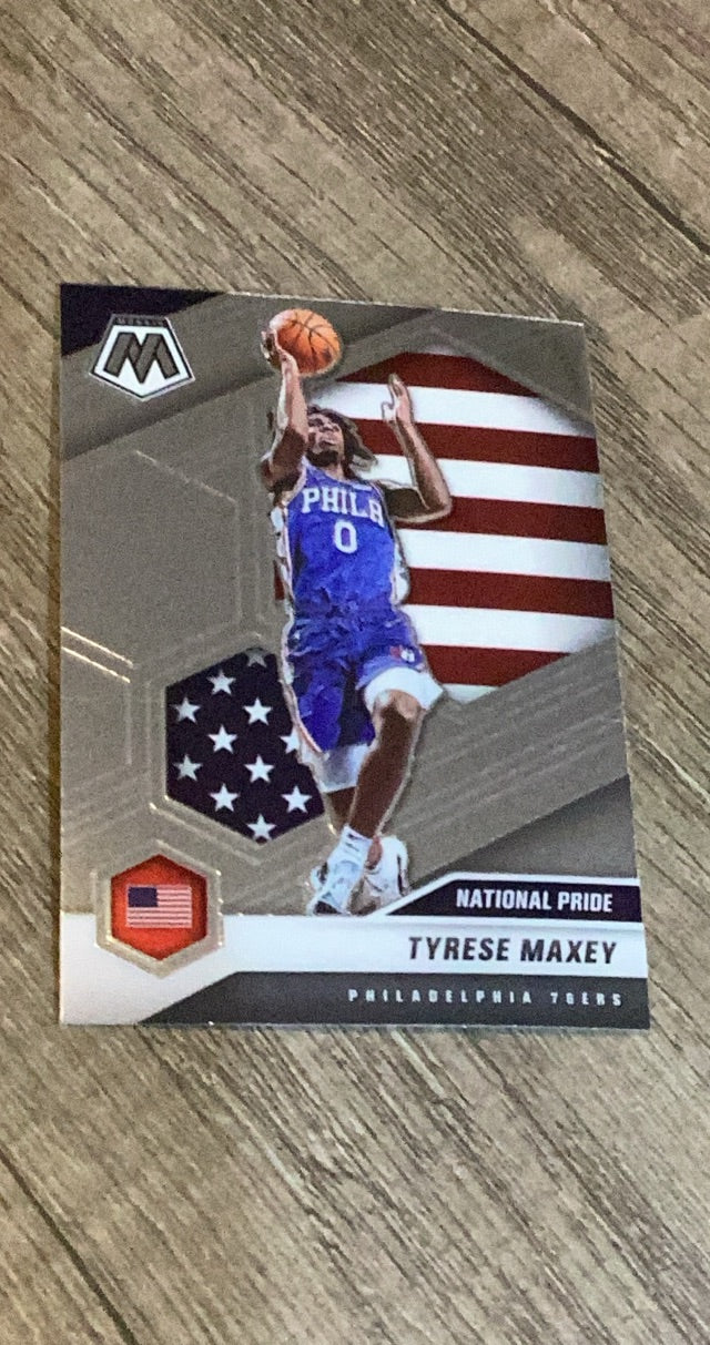 Tyrese Maxey 2020-21 Panini Mosaic 259 trading card image front