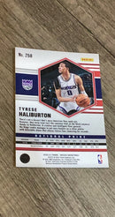 Tyrese Haliburton 2020-21 Panini Mosaic 258 trading card image rear