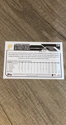 Liover Peguero 2023 Topps 238 trading card image rear