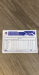 Brandon Marsh 2023 Topps 237 trading card image rear