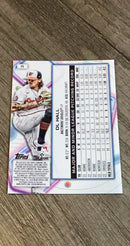 DL Hall 2023 Topps Chrome Cosmic 25 trading card image rear