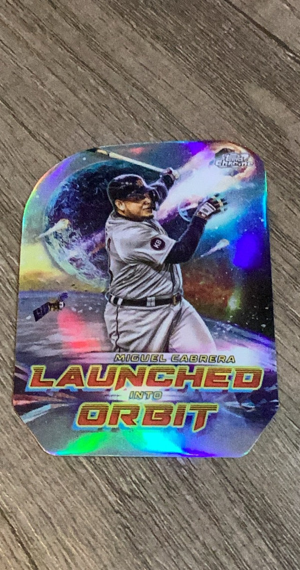 Miguel Cabrera 2023 Topps Chrome Cosmic LIO-8 trading card image front