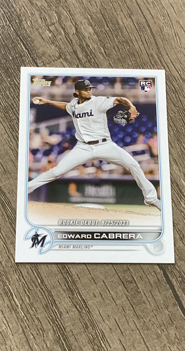 Edward Cabrera 2022 Topps Update US231 trading card image front