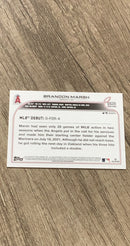 Brandon Marsh 2022 Topps Update US35 trading card image rear