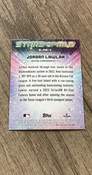 Jordan Lawlar 2024 Topps Stars of MLB SLMB-4 trading card image rear