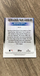 Bryson Stott 2022 Topps Update Stars of MLB SMLB-83 trading card image rear