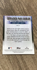 Spencer Torkelson 2022 Topps Update Stars of MLB SMLB-76 trading card image rear