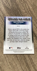 Reid Detmers 2022 Topps Update Stars of MLB SMLB-61 trading card image rear