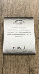 Ronald Acuña Jr. 2019 Stadium Club Warp Speed WS-1 trading card image rear