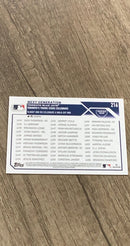 Next Generation 2023 Topps Royal Blue 216 trading card image rear