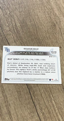 Shane Baz 2022 Topps Update US240 trading card image rear