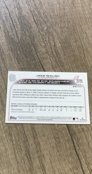 Jake Walsh 2022 Topps Update US306 trading card image rear