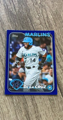 Bryan De La Cruz 2024 Topps Royal Blue 215 trading card image front