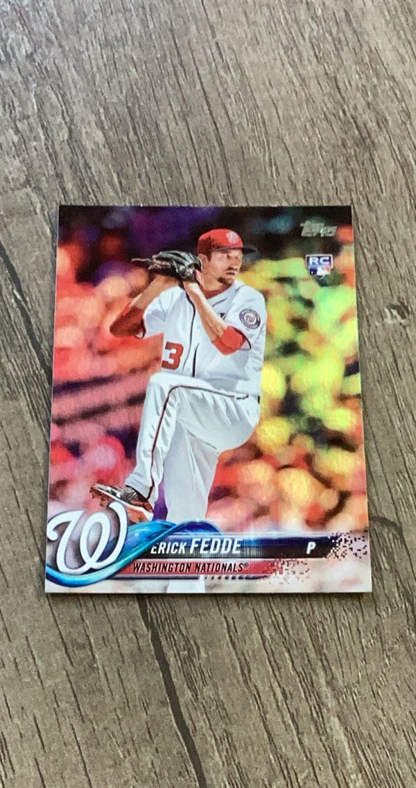 Erick Fedde 2018 Topps Rainbow Foil 217 trading card image front
