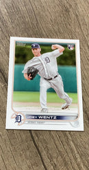 Joey Wentz 2022 Topps Update US295 trading card image front