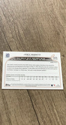 Joey Wentz 2022 Topps Update US295 trading card image rear