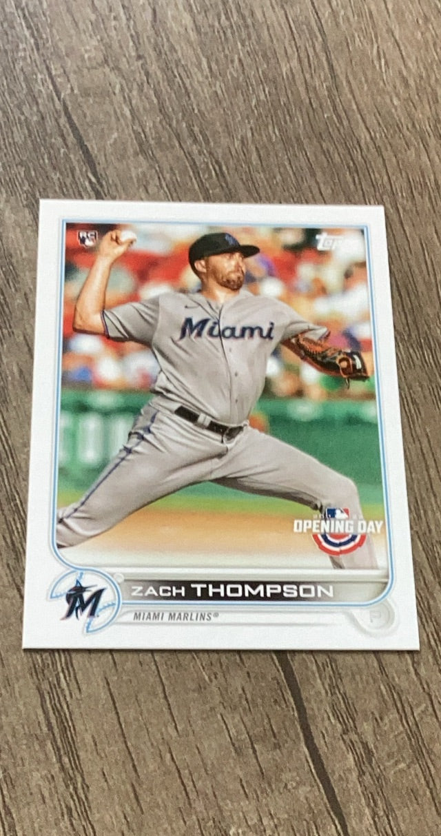 Zach Thompson 2022 Topps Opening Day 11 trading card image front