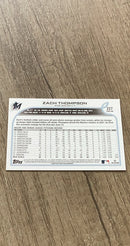 Zach Thompson 2022 Topps 227 trading card image rear