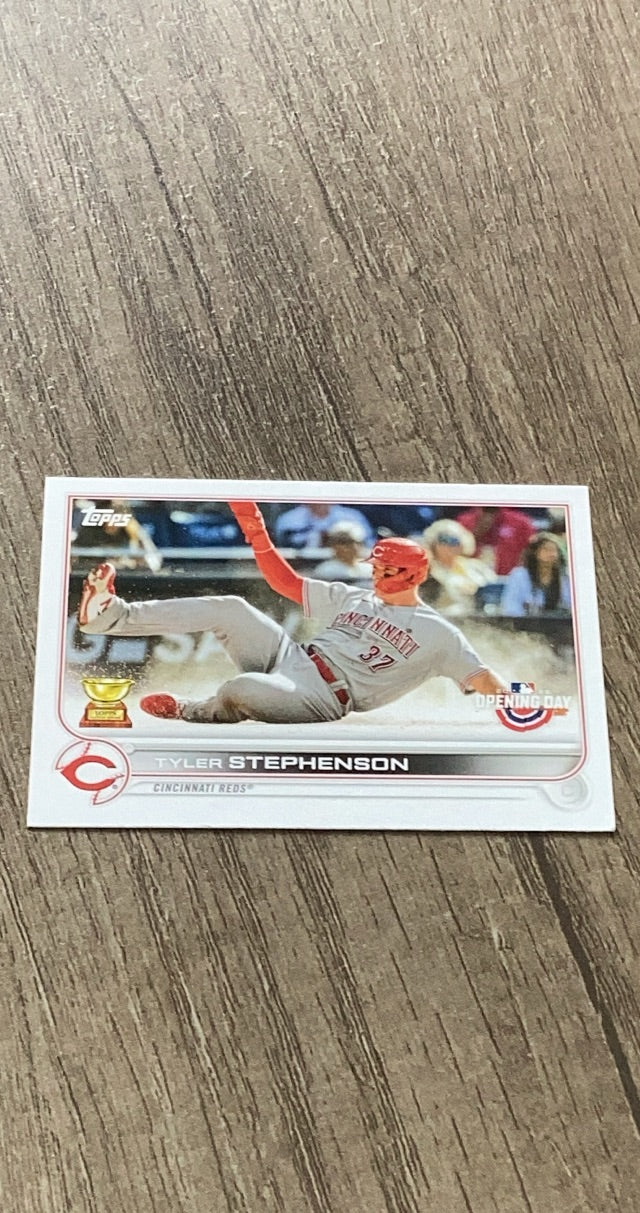 Tyler Stephenson 2022 Topps Opening Day 64 trading card image front
