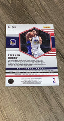 Stephen Curry 2020-21 Panini Mosaic 249 trading card image rear