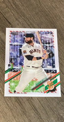Brandon Belt 2021 Topps Holiday HW40 trading card image front