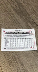 Jo Adell 2022 Topps Chrome 203 trading card image rear
