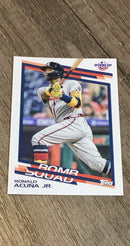 Ronald Acuña Jr. 2022 Topps Opening Day Bomb Squad BS-13 trading card image front