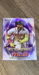 Ronald Acuña Jr. 2023 Topps Stars of MLB SMLB-3 trading card image front