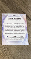 Ronald Acuña Jr. 2023 Topps Stars of MLB SMLB-3 trading card image rear